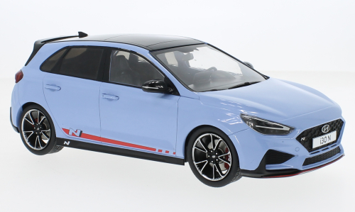 Hyundai i30 N 2021 Lichtblauw - 1:18